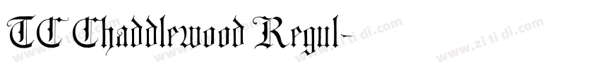 TC Chaddlewood Regul字体转换